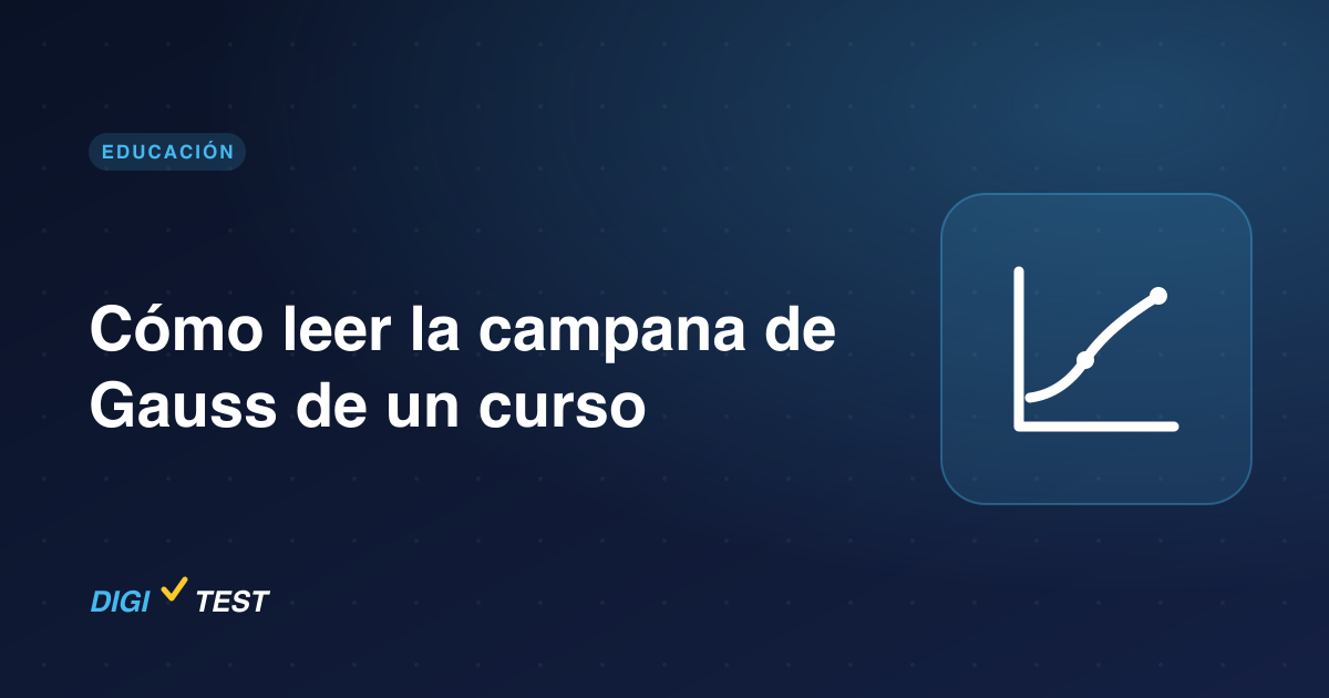 Cómo leer la campana de Gauss de un curso