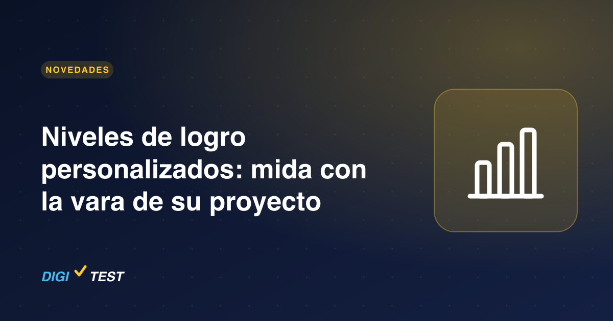 Niveles de logro personalizados: mida con la vara de su proyecto