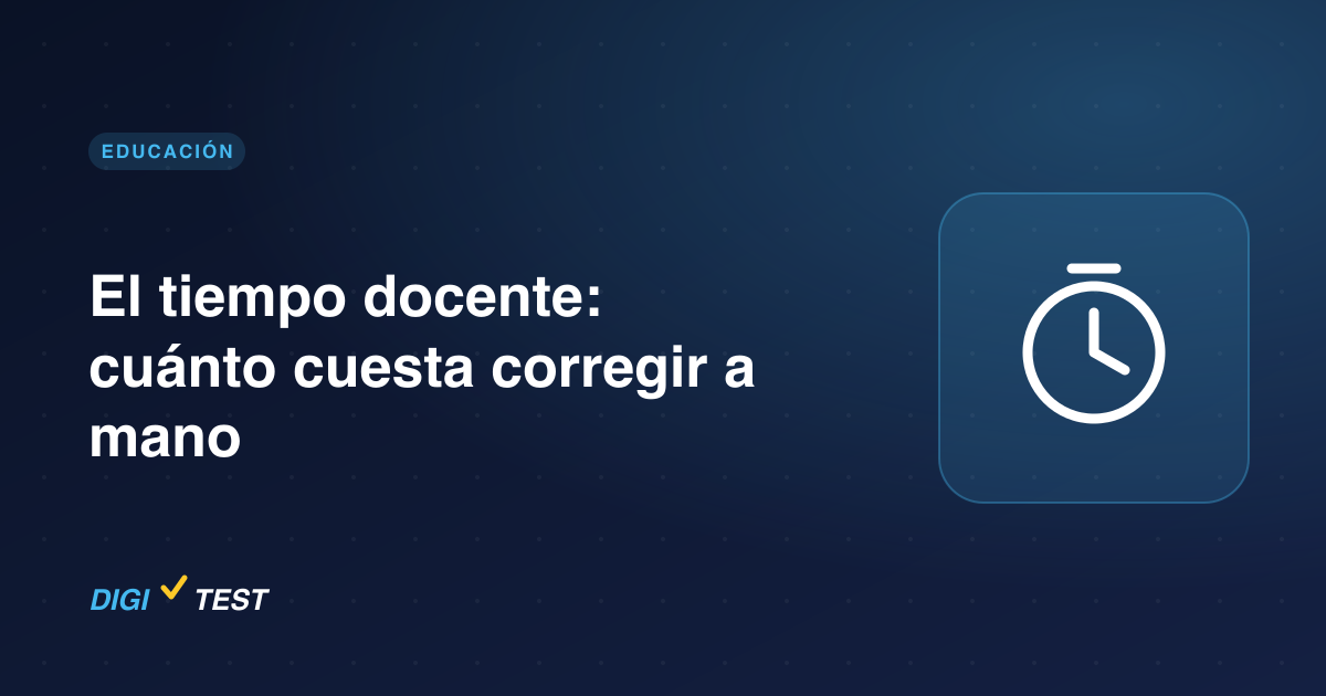 El tiempo docente: cuánto cuesta corregir a mano