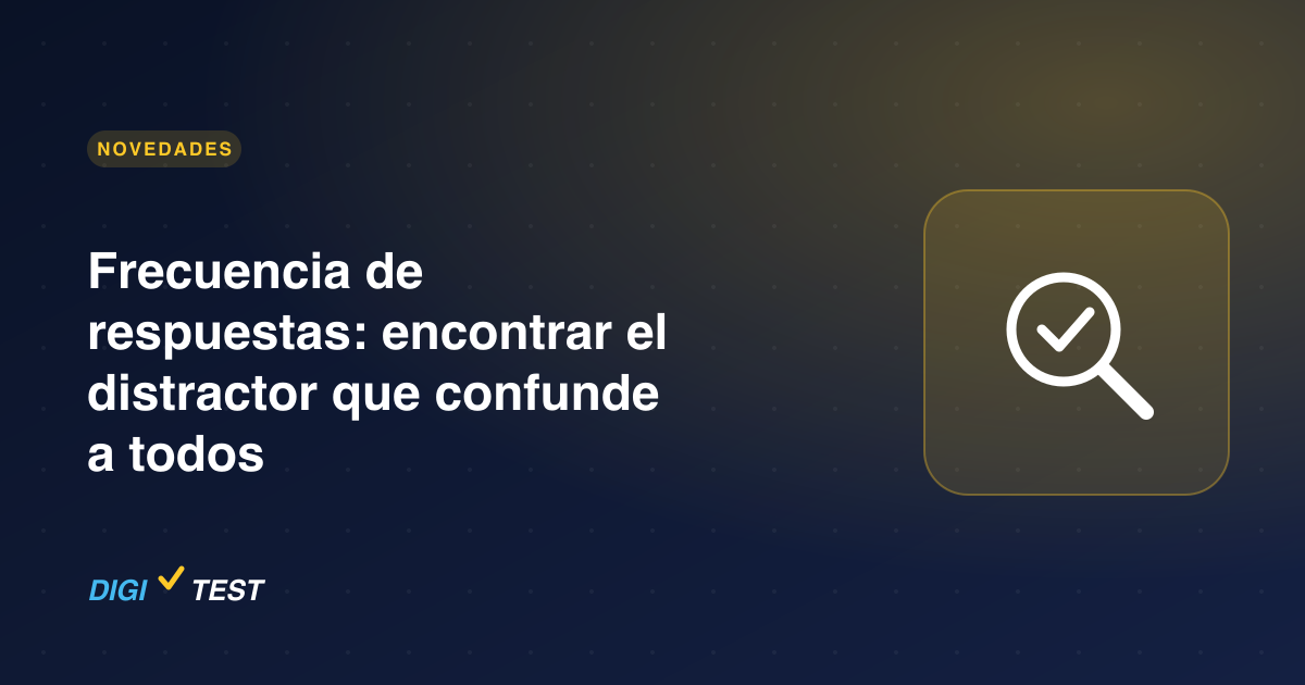 Frecuencia de respuestas: encontrar el distractor que confunde a todos