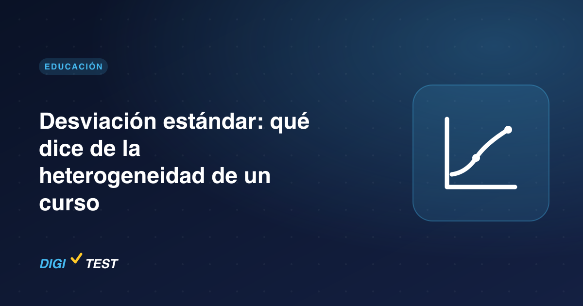 Desviación estándar: qué dice de la heterogeneidad de un curso
