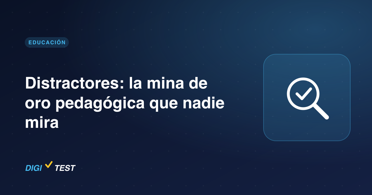 Distractores: la mina de oro pedagógica que nadie mira