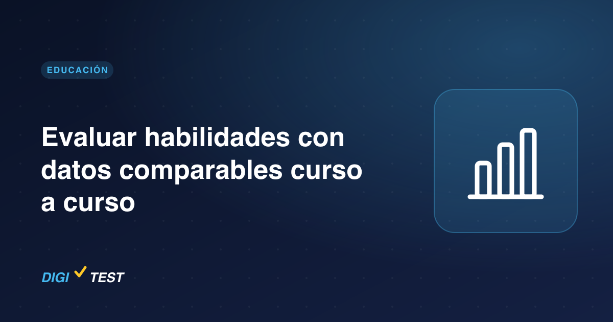 Evaluar habilidades con datos comparables curso a curso